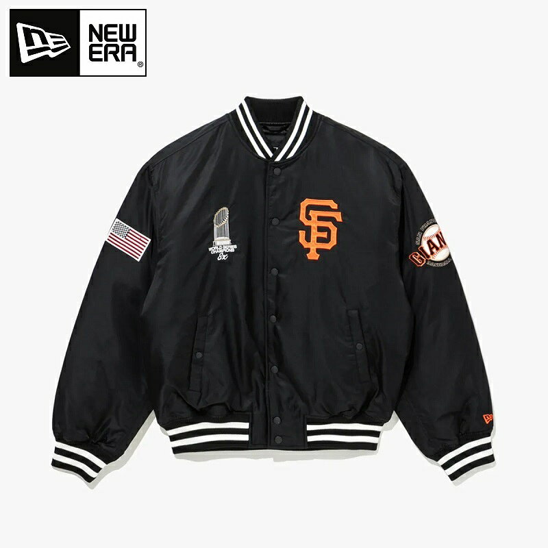 NEW ERA（ニューエラ） MLB San Francisco Giants World Series Champions Jacket Black MLB サンフラ..