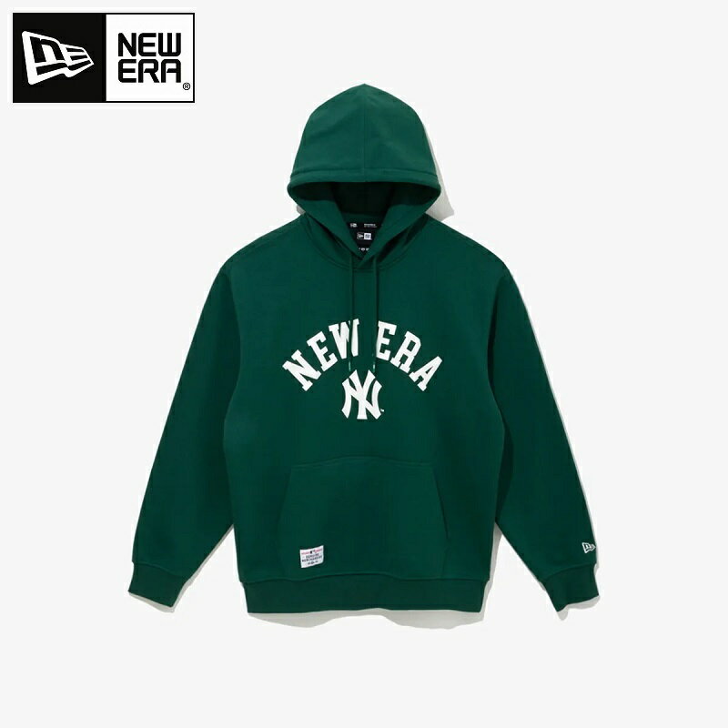 NEW ERA（ニューエラ） MLB New York Yankees Logo Hoodie Forest Green MLB ニューヨーク・ヤンキース ロゴ フーディー フォレストグリーン 韓国ファッション 限定品 人気 完売必須 パーカー ストリート ユニセックス