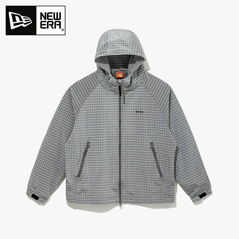 樂天商城 - NEW ERA（ニューエラ） Outdoor Windbreaker Jacket Gray アウトドア ウィンドブレーカー ジャケット グレー 韓国ファッション 限定品 人気 完売必須 アウター 軽量 ユニセックス