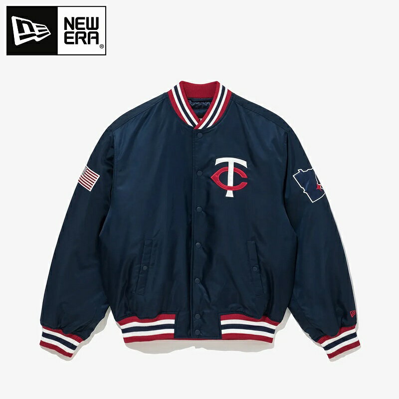 NEW ERA（ニューエラ） MLB Minnesota Twins Authentic Stadium Jacket Navy MLB ミネソタ・ツインズ ..