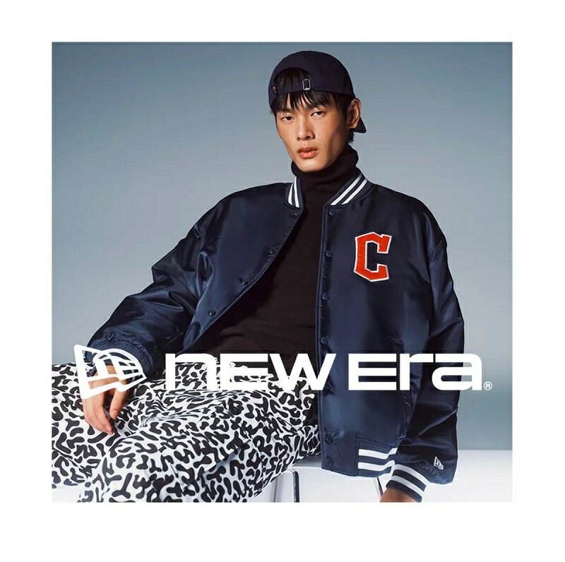 NEW ERA（ニューエラ） MLB Cleveland Guardians Authentic Stadium Jacket Navy M...