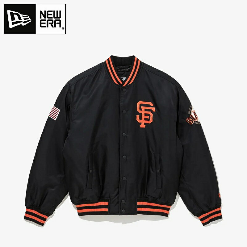 NEW ERA（ニューエラ） MLB San Francisco Giants Authentic Stadium Jacket Black MLB サンフランシス..