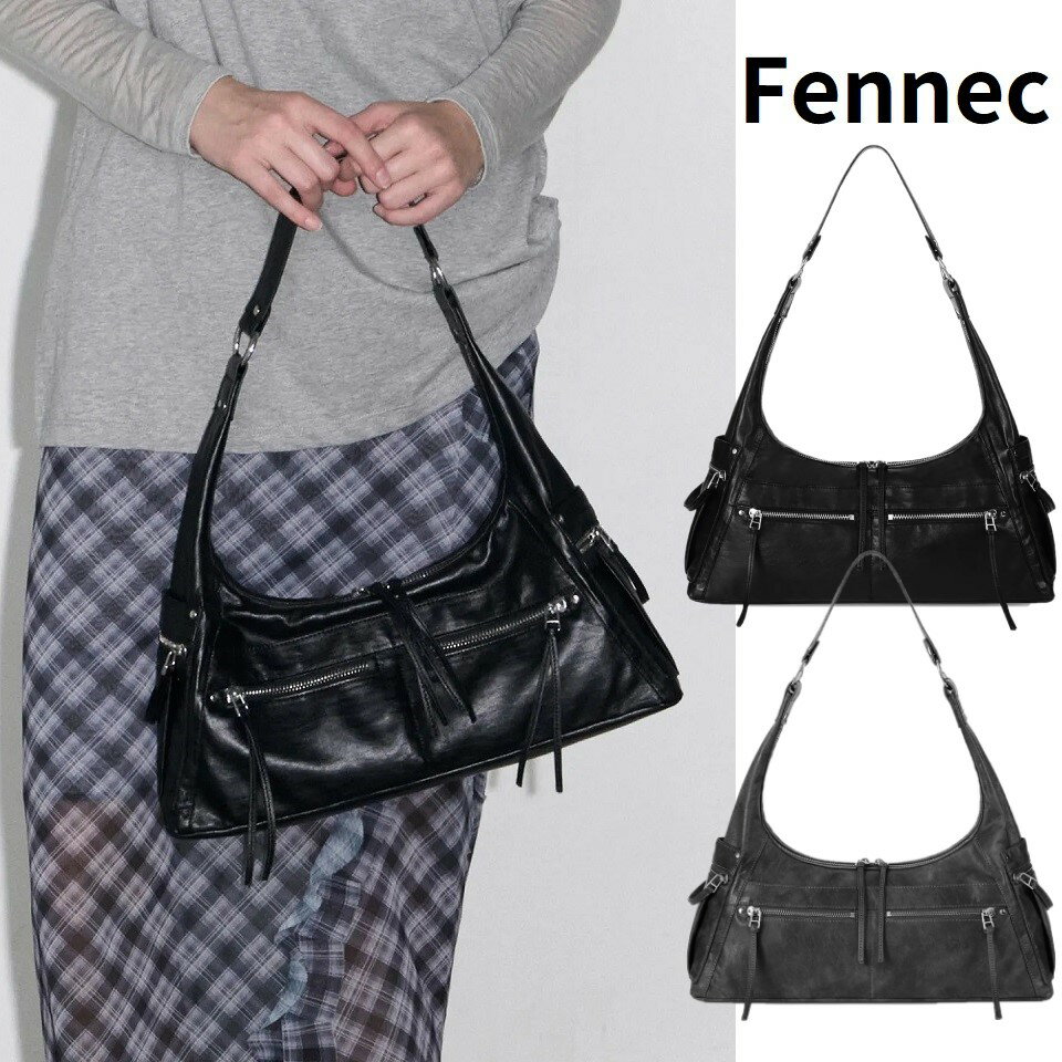 樂天商城 - Fennec（フェネック） READY HOBO BAG レディー ホーボーバッグ 2色展開 韓国ファッション 限定品 人気 完売必須 ショルダーバッグ レザー レディース