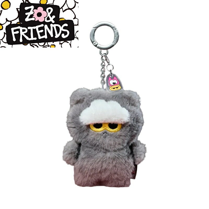 [Zo&Friends] Mini Zoa Plush Keyring Grey �ߥ� ���� �̤������ ������� ���졼 �ڹ�ե��å���� ������ �͵� ��...