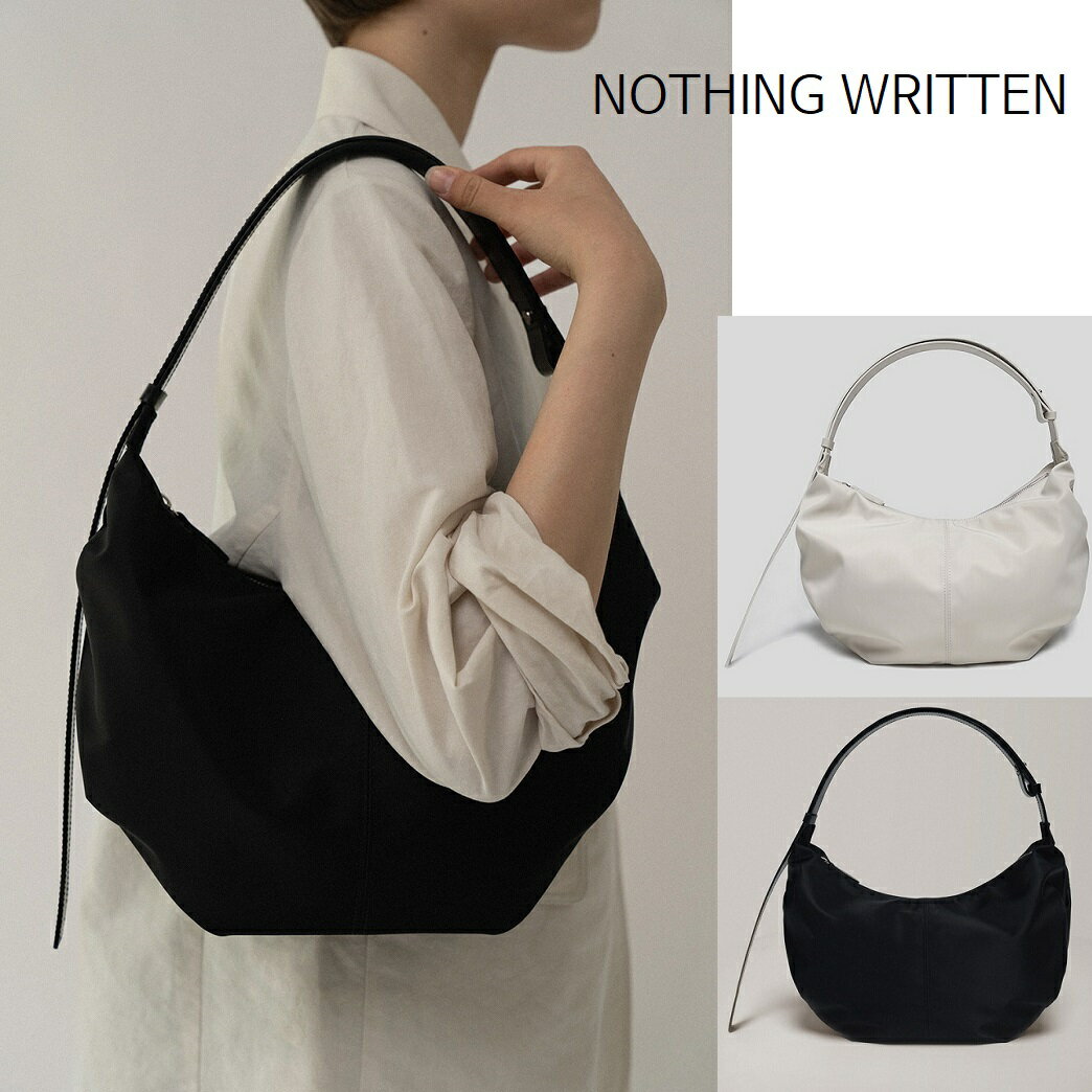 樂天商城 - [NOTHING WRITTEN] HT Nylon Shoulder Bag 2Color [ナッシングリトゥン] HT ナイロン ショルダー バッグ 2カラー ナッシングリトゥン ショルダーバッグ ナイロンバッグ 2カラー 韓国ファッション ミニマル カジュアル デイリーバッグ トレンド 新作 人気 レディース