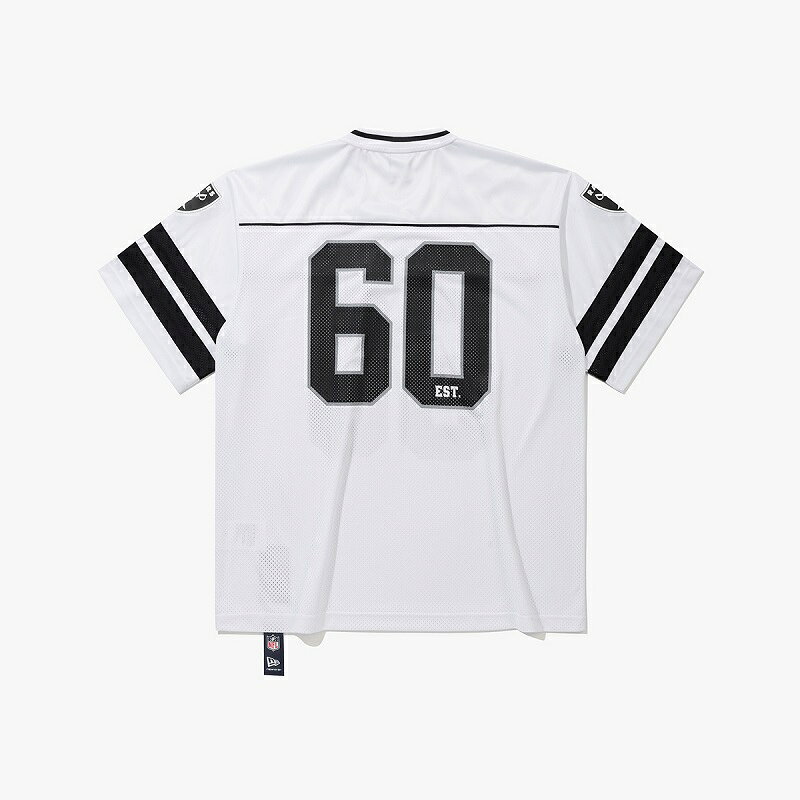 [New Era] NFL Las Vegas Raiders Fanwear T-Shirt - White [ニューエラ] NFL ラスベガス・レイダース ファンウェア Tシャツ - ホワイト 韓国ファッション New Era ニューエラ NFL ラスベガス・レイダース Tシャツ ホワイト ストリート ユニセックス 韓国直送 日本未発売