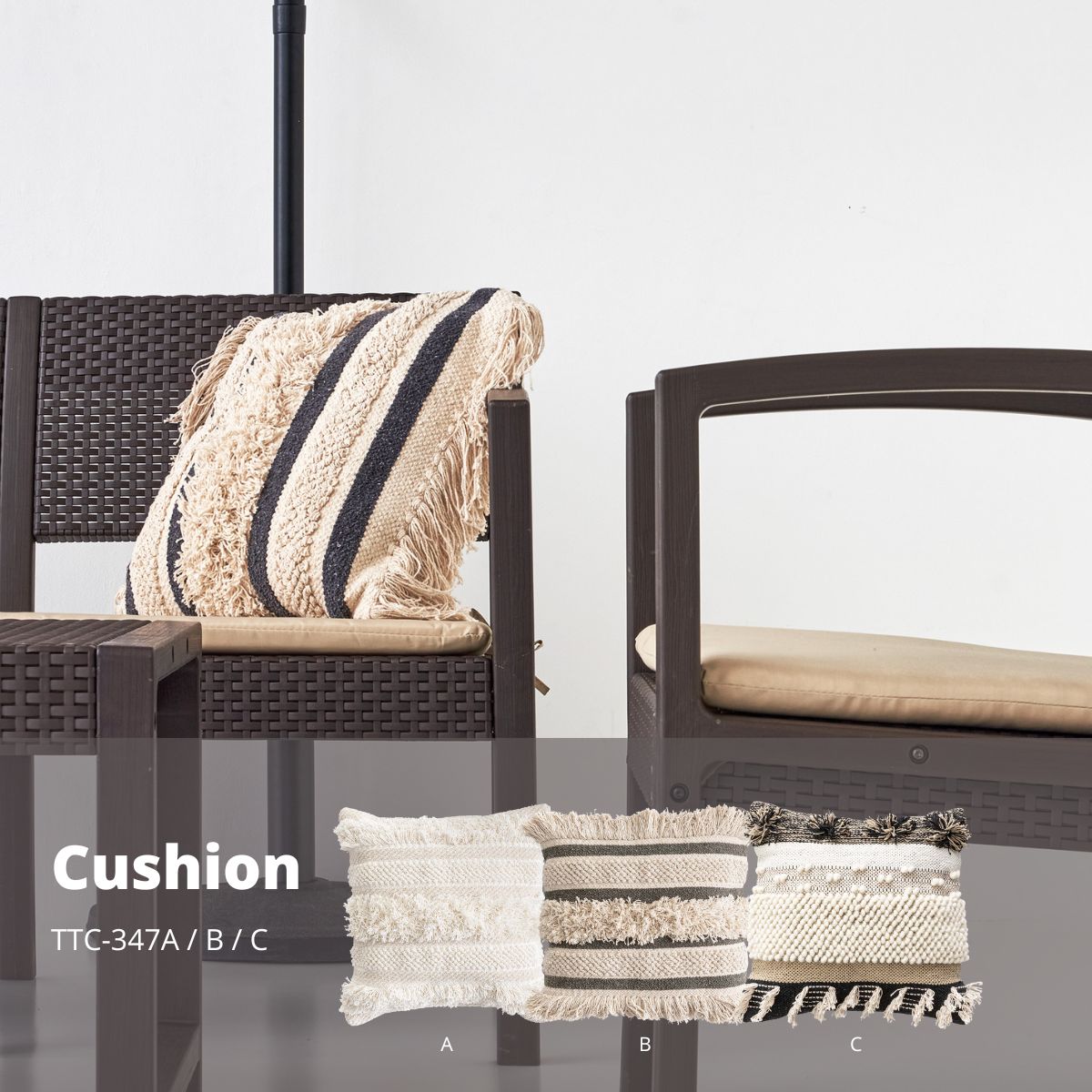 クッション 約W45×D45×H16 TTC-347B