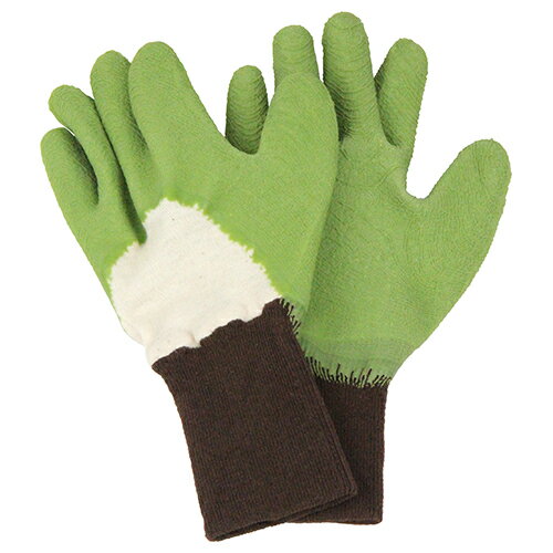 セフティ-3 トゲがささりにくい手袋 グリーン L 藤原産業