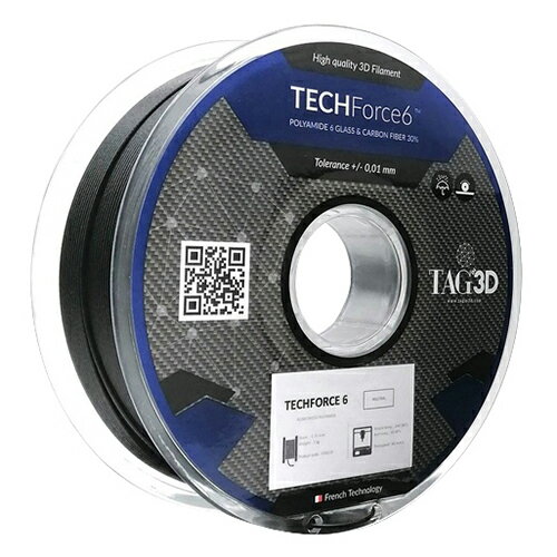 TAGin3D 3Dプリンター用フィラメント TECフォース6 PAフィラメント PA6-1.75NAT ナチュラル 1kg fwsg