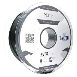 TAGin3D 3Dプリンター用フィラメント HD PETフィラメント PET HD-1.75BK ブラック 1kg