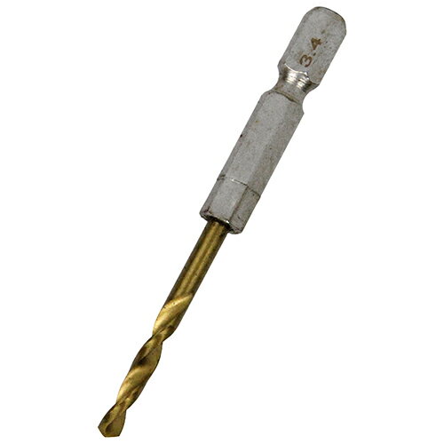 SK11 六角軸チタンコーティング鉄ドリル 微短 (チョイみじ) 3.4mm 藤原産業