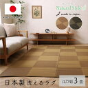 日本製 洗える ラグ ラフテル 江戸間3畳 約174×261cm 国産 カーペット 丈夫 除菌スプレー対応 敷詰 敷物 ナチュラルスタイル アウトドア レジャー ペット 絨毯 PPカーペット レジャーシート ござ(3)