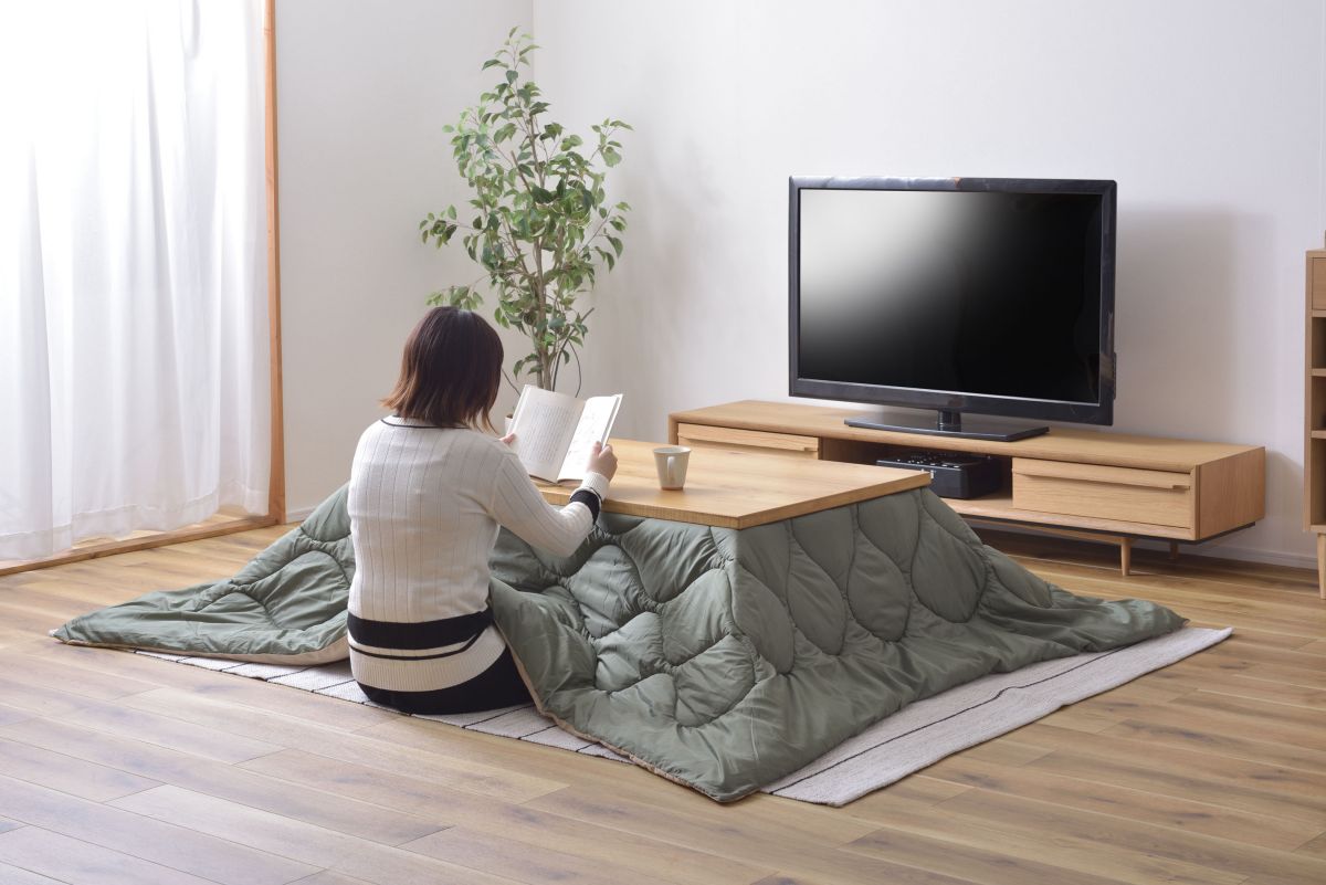 コタツ布団 長方形 こたつ布団 長方形 190×230 防寒 シンプル おしゃれ 収納バッグ付き キャンプ アウトドア リバーシブル 持ち運び ブラック グレー KK-168 [3]