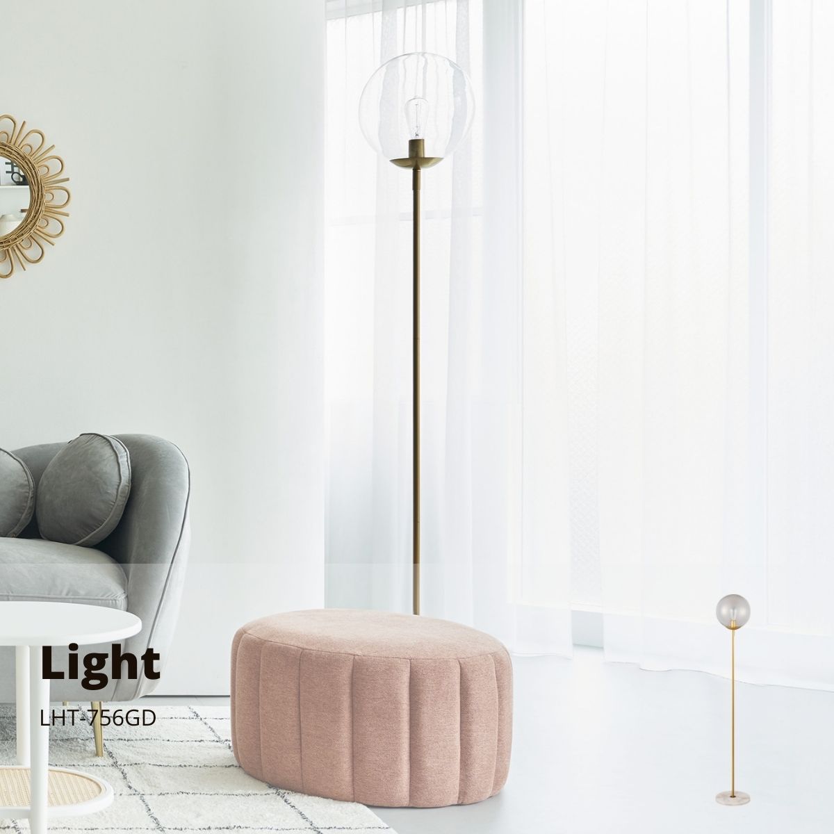 スタンドライト ゴールド LHT-756GD