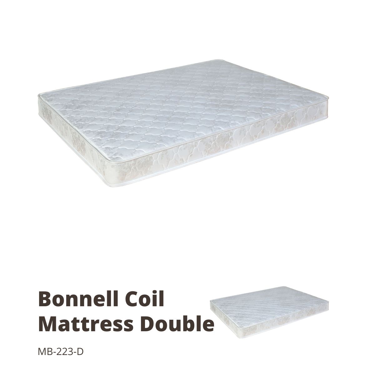 ボンネルコイルマットレス ダブル ホワイト MB-223-D