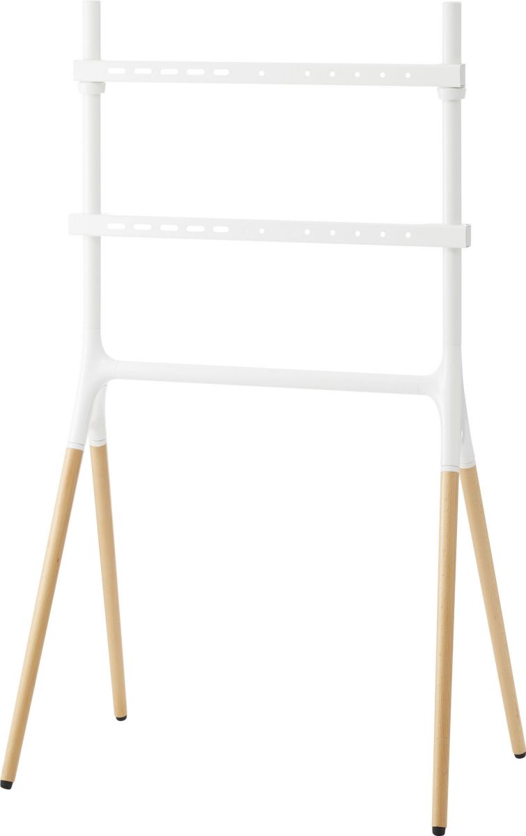 【ポイント5倍 12/4 20:00〜12/11 01:59まで】テレビスタンド ホワイト TS-21WH テレビスタンド テレビ台 TVスタンド TV台 イーゼルタイプ ハイタイプ おしゃれ 自立式 天然木