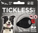 【ポイント5倍 7/19 20:00~7/26 01:59まで】ペット用 ダニ ノミよけ TICKLESS PET ブラック チックレス 薬品不使用 超音波 ガード 約9~12ヶ月 効果持続 首輪 チャーム ペット用品 ペット