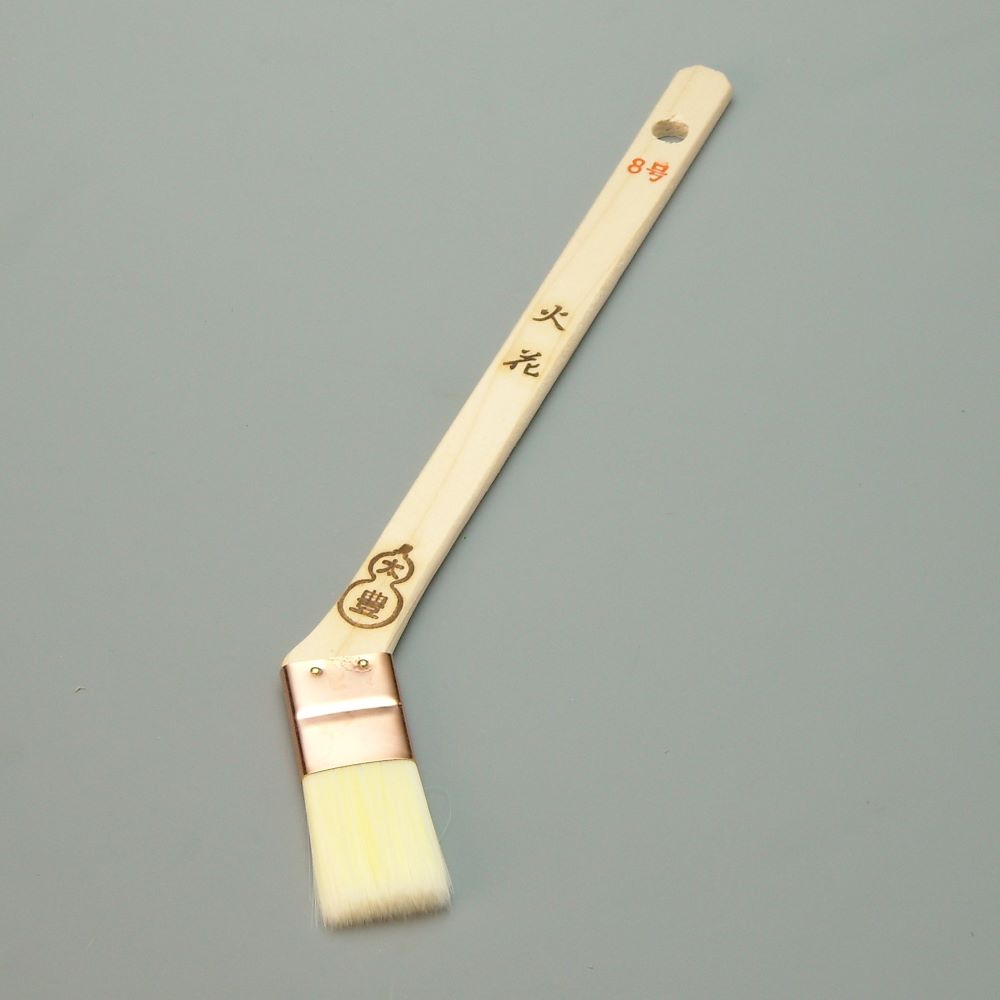 タイホウ 刷毛 火花(ナイロン) メジ(筋違) 8号 幅25mm 毛丈35mm 塗装用 ハケ ペンキ 塗装