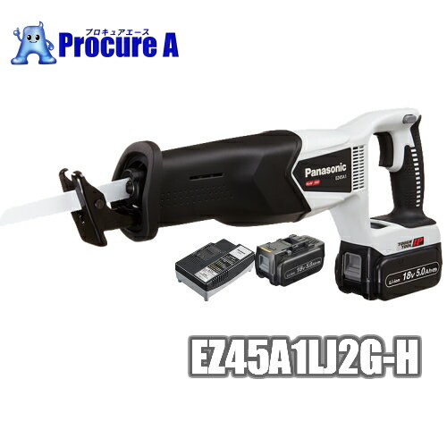 【あす楽】Panasonic/パナソニック EZ45A1LJ2G-H(グレー) レシプロソー デュアル（Dual)18V 5.0Ah ＜セット品＞電池パック2個 充電器 ケース 金工刃 木工刃