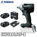 Panasonic/パナソニック EZ75A8LJ2F-B (ブラック) 充電インパクトレンチ 14.4V 5.0Ah <セット品>電池パック×2個・充電器・ケ...