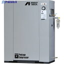 アネスト岩田 給油式レシプロパッケージコンプレッサ 3.7KW ドライヤー付き 50Hz CLP37EFH-8.5DM5 1台 ■▼218-0872
