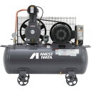 アネスト岩田 レシプロコンプレッサー(給油式) (タンクマウント・オイルタイプ) 50Hz 1.5kW 吐出空気量170L/min TLP15EF-10M5 1台 ■▼769-5349 ※車上渡し