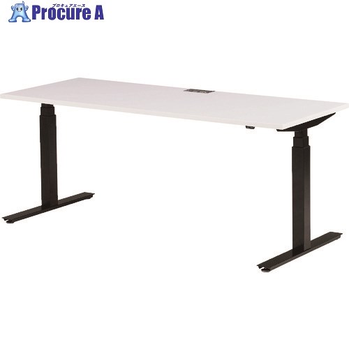 TOKIO 電動昇降式ワークデスク 間口1800×奥行700×高さ700〜1250mm ホワイト FWD-B187-W 1台 ■▼139-5525【代引決済不可】※車上渡し