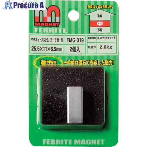 WAKI マグネットヨーク付角 FMG-019 角 FMG-019 1パック ■▼260-7765 ※個人宅様送り不可