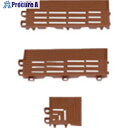 ミヅシマ ネパックマット コーナー 60×60mm ブラウン 421-021 BR 1個 ■▼802-0278【代引決済不可】【送料都度見積】