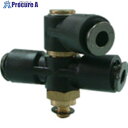 チヨダ チューブ継手 フジ ダブルバンジョー(樹脂) 4mm M5×0.8 4R-M5S1D1 1個 ■▼808-3621 【送料都度見積】