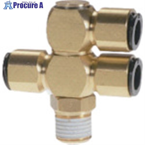 チヨダ チューブ継手 フジ ダブルバンジョー(金属) 6mm R1/8 6-01S1D1 1個 ■▼808-3691 【送料都度見積】