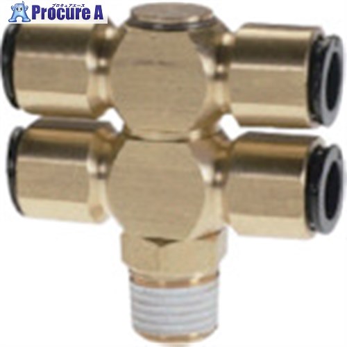 チヨダ チューブ継手 フジ ダブルバンジョー(金属) 6mm R1/4 6-02D2 1個 ■▼808-3701 【送料都度見積】