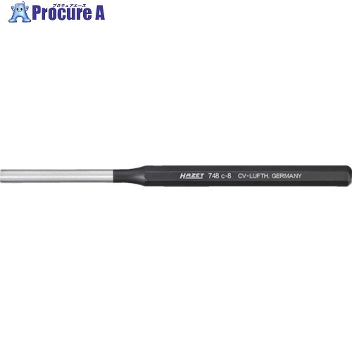 HAZET ピンポンチ 先端径6mm 幅12mm 748C-6 1本 ■▼828-7334【代引決済不可】【送料都度見積】