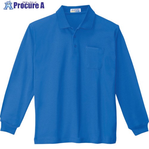 XEBEC 長袖ポロシャツ6130-40-M ブルー 6130-40-M 1着 ■▼860-6744 【送料都度見積】