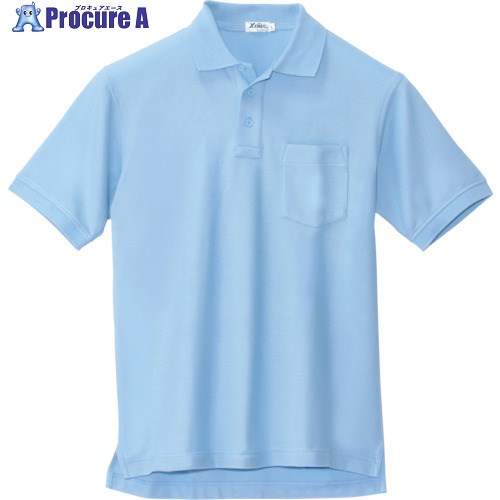 XEBEC 半袖ポロシャツ6170-42-LL サックス 6170-42-LL 1着 ■▼860-7121 【送料都度見積】