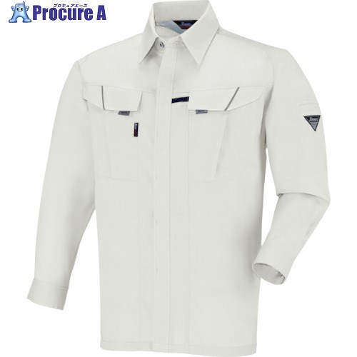 XEBEC 長袖シャツ7563-22-3L シルバーグレー 7563-22-3L 1着 ■▼861-6537 【送料都度見積】