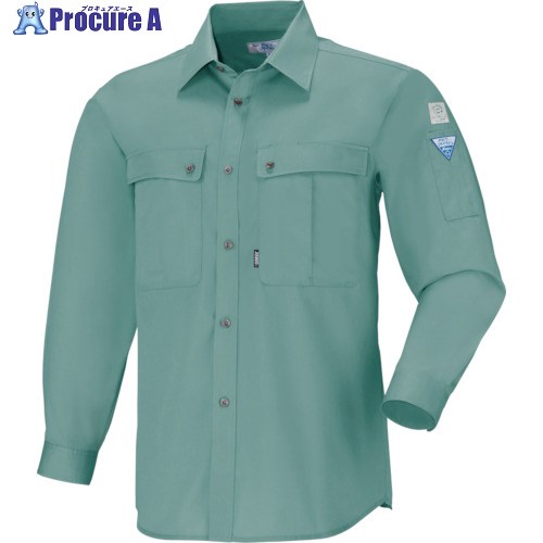 XEBEC 長袖シャツ9293-60-S グリーン 9293-60-S 1着 ■▼861-7925 【送料都度見積】