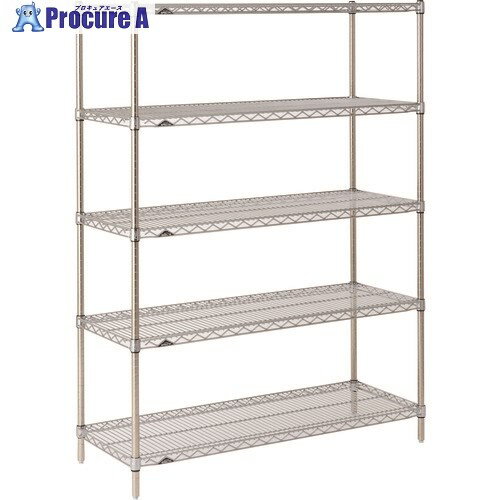 ERECTA スーパーシリーズ・ワイヤーシェルフ AS760 間口758mm×奥行359mm×高さ1587mm DB付 5段 AS760・P1590W-5 1台 ■▼146-3884 【送料都度見積】 ERECTA スーパーシリーズ・ワイヤーシェルフ AS760 間口758mm×奥行359mm×高さ1587mm DB付 5段 AS760・P1590W-5 1台 ■▼146-3884 【送料都度見積】