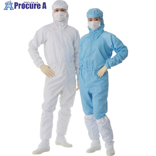 TriApex フード一体クリーンスーツ FD175C ブルー 3L FD175C-02-3L 1着 ■▼351-3713【代引決済不可】【送料都度見積】