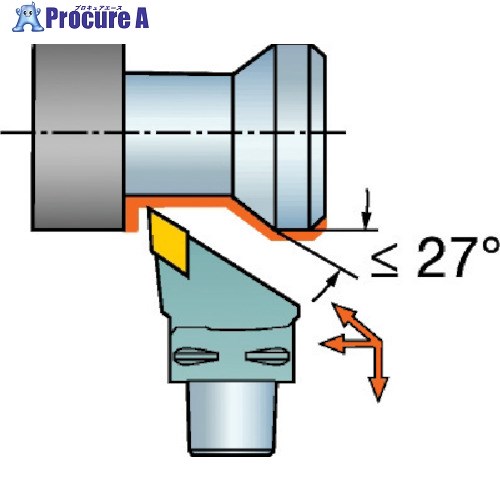 SANDVIK コロマントキャプト コロターン107用カッティングヘッド(410) C4-SDJCL-27050-11 (410) 1個 ■▼567-1949 【送料都度見積】 ●KO521
