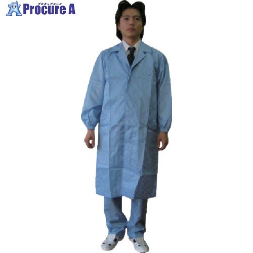 BLASTON コート(テーラーカラー・ボタン)-青-5L BSC-61001-B-5L 1着 ■▼810-6176 【送料都度見積】