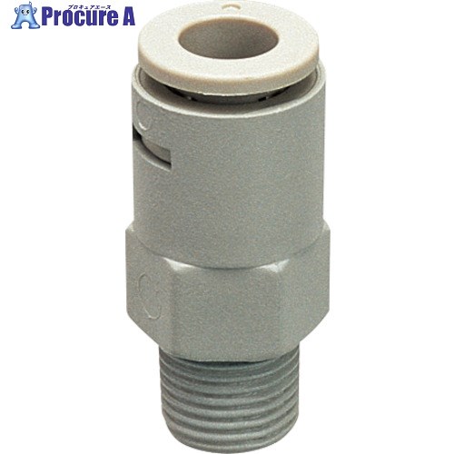 PISCO チューブフィッティングケミカル ストレートチューブ8MMネジR1/8 APC8-01 1個 ■▼818-1009 【送料..