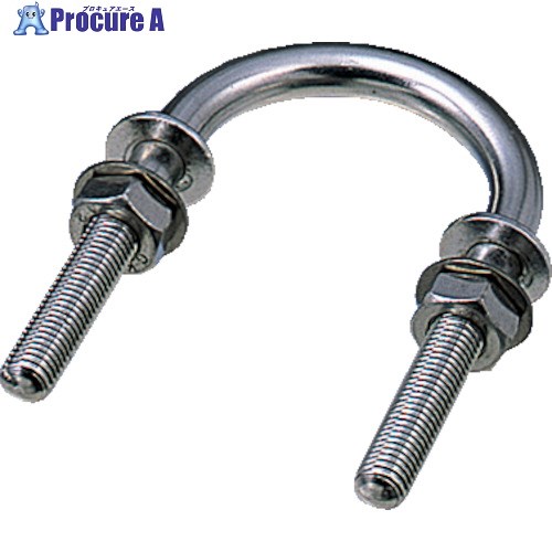水本 ステンレス UボルトA型 内幅55mm 使用荷重1.47kN 長さ100mm B-1210 1個 ■▼849-0763【代引決済不可】【送料都度見積】