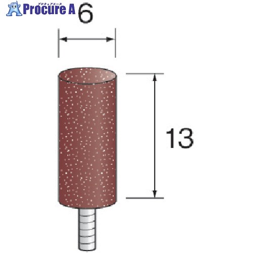 Minimo セパレートロングシャフトゴム砥石 WA ミディアム#80 φ6 10本 DB3731 1袋 ■▼852-6941【代引決済不可】【送料都度見積】