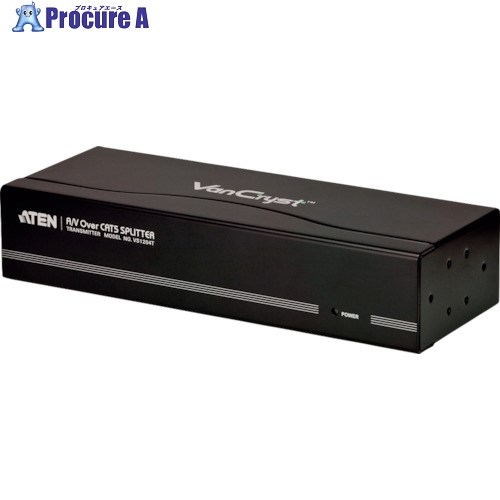 ATEN ビデオ分配延長器 VGA / 1入力 / 4出力 / Cat5 VS1204T 1台 ■▼115-2276【代引決済不可】【送料都度見積】のサムネイル