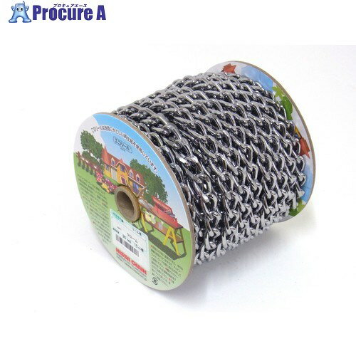 ニッサチェイン 代用クローム鉄Fマンテル 15m巻 R-IM34F-CR 1巻 ■▼126-3002 【送料都度見積】