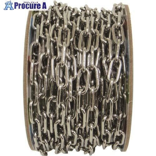 ニッサチェイン ステンレスヘビーリンク 15m巻 R-SW1025 1巻 ■▼127-8711 【送料都度見積】