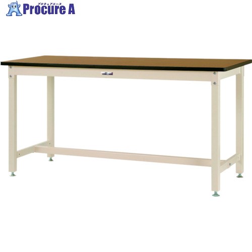 ヤマテック ワークテーブル バイス専用タイプ メラミン天板 W1200×D600×H900mm 木目柄/ヤマテックアイボリー SZMVH-1260-MI 1台 ■▼131-8181