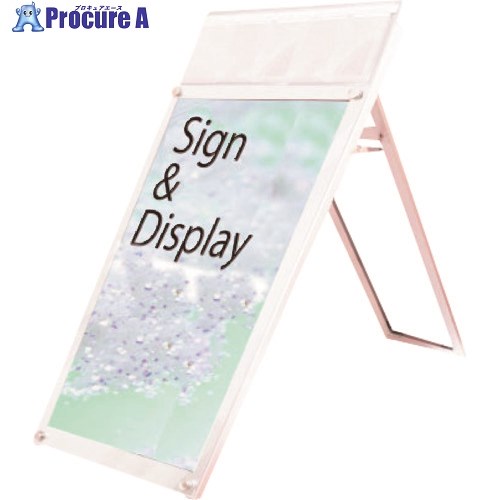 TOKISEI ポスター用スタンド看板 パンフレットケース付 A1ロウ片面ホワイト(屋内用) PSSKPA1LKW 1台 ■▼..