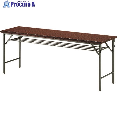 TOKIO 折りたたみテーブル 棚付 1500×900mm ローズ ローズ TWS-1590T RO 1個 ■▼146-4523 【送料都度見..